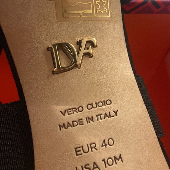 Diane von Furstenberg Women's Black Suede Cage Sandals 10M - Picture 14 of 17